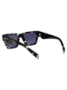 TORTOISE BLACK CRYSTAL ACETATE SUNGLASSES Prada