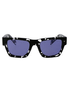 TORTOISE BLACK CRYSTAL ACETATE SUNGLASSES Prada TORTOISE BLACK CRYSTAL 50