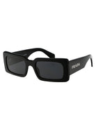 BLACK ACETATE SUNGLASSES Prada
