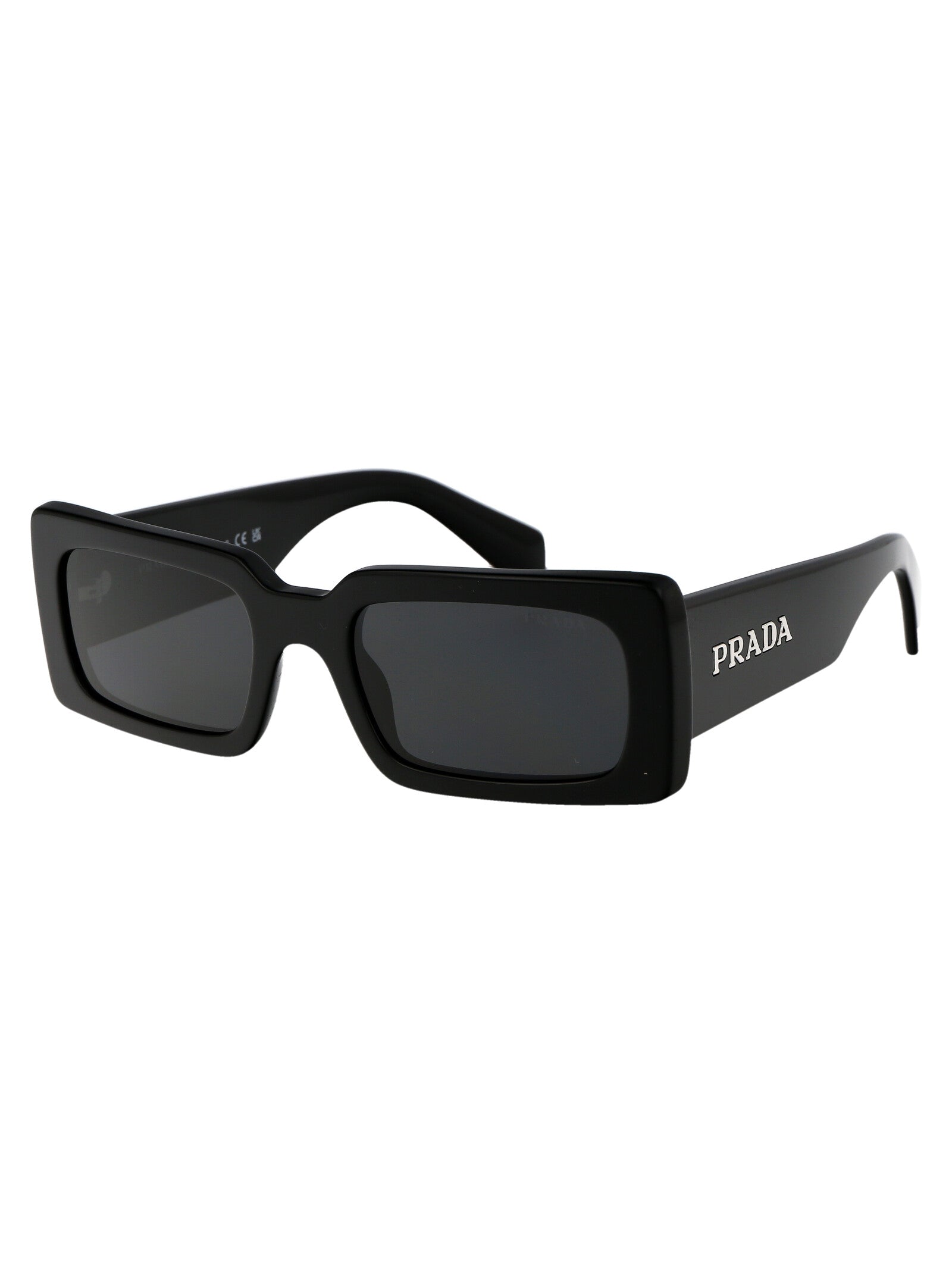 BLACK ACETATE SUNGLASSES Prada