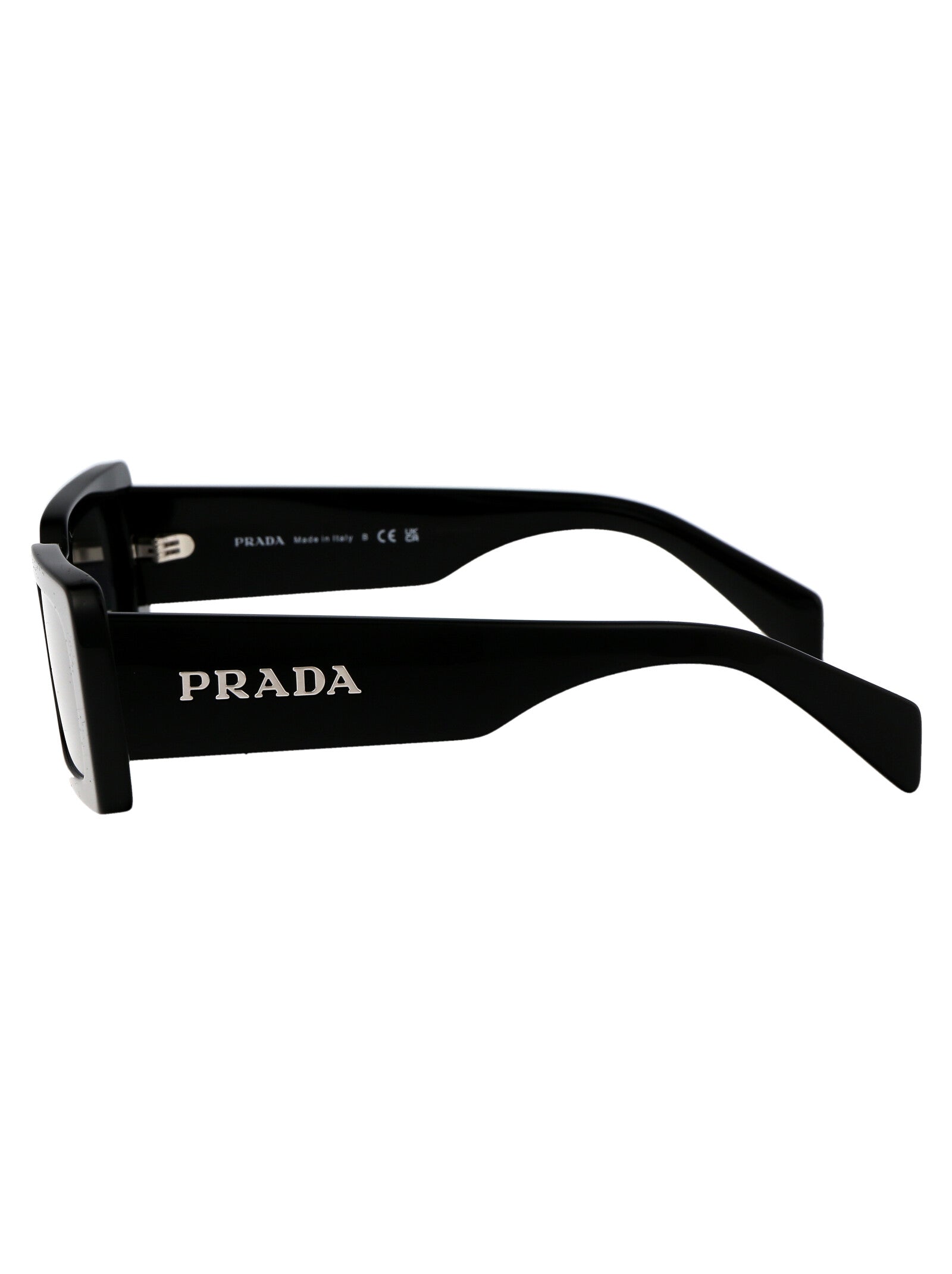 BLACK ACETATE SUNGLASSES Prada