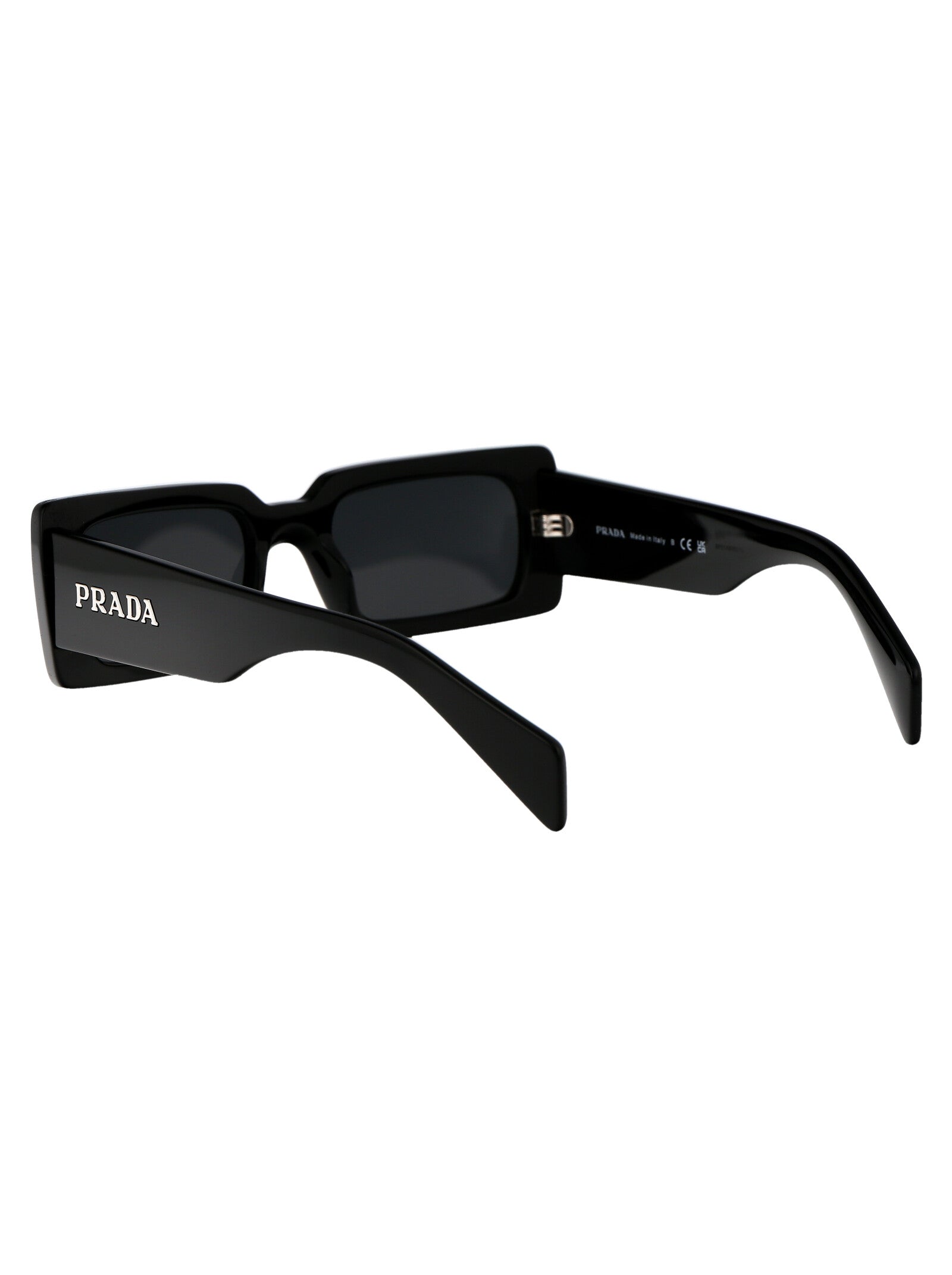 BLACK ACETATE SUNGLASSES Prada