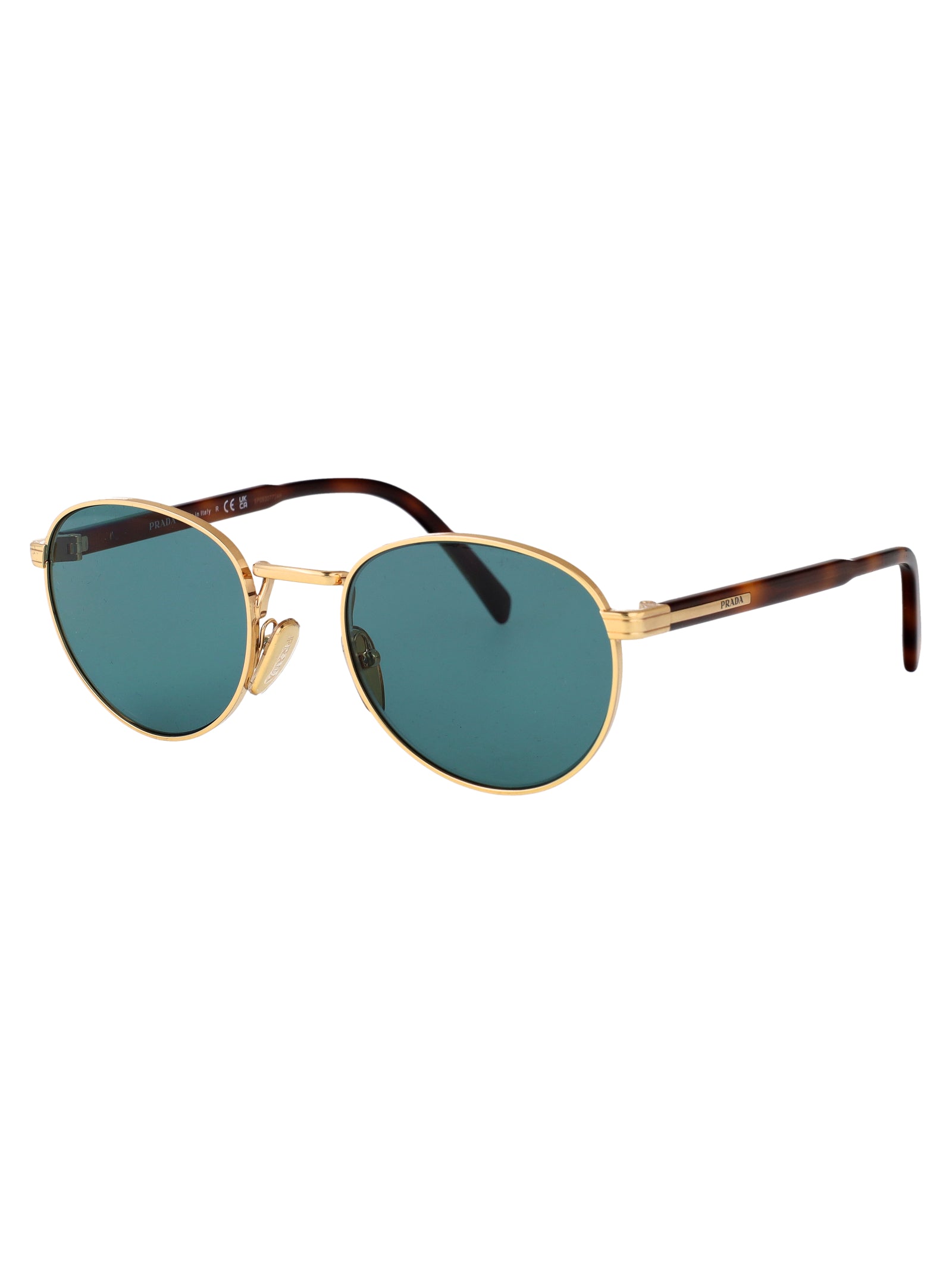 SHINY GOLD METAL SUNGLASSES Prada