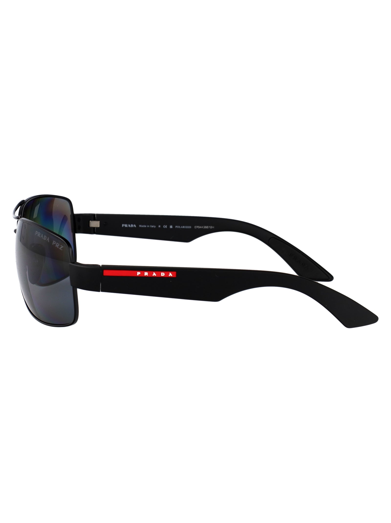 BLACK METAL SUNGLASSES Prada Linea Rossa
