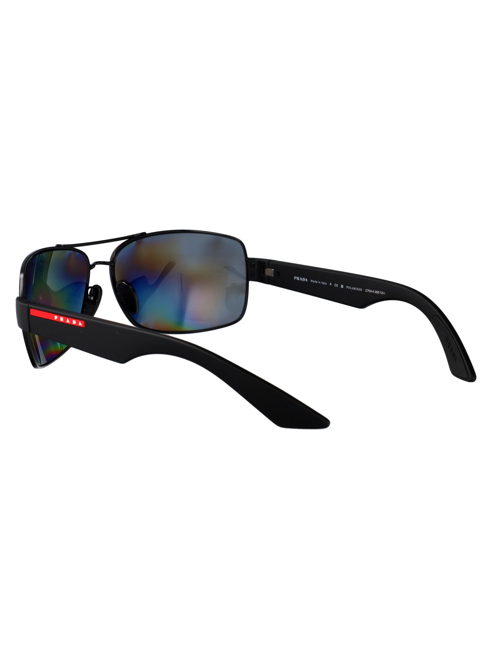 BLACK METAL SUNGLASSES Prada Linea Rossa