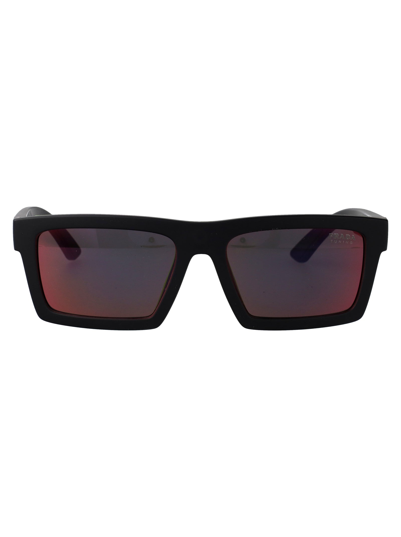 MATTE BLACK INJECTATE SUNGLASSES Prada Linea Rossa MATTE BLACK 55