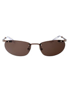 MATTE BROWN METAL SUNGLASSES Swarovski MATTE BROWN 59