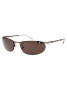 MATTE BROWN METAL SUNGLASSES Swarovski