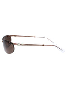 MATTE BROWN METAL SUNGLASSES Swarovski
