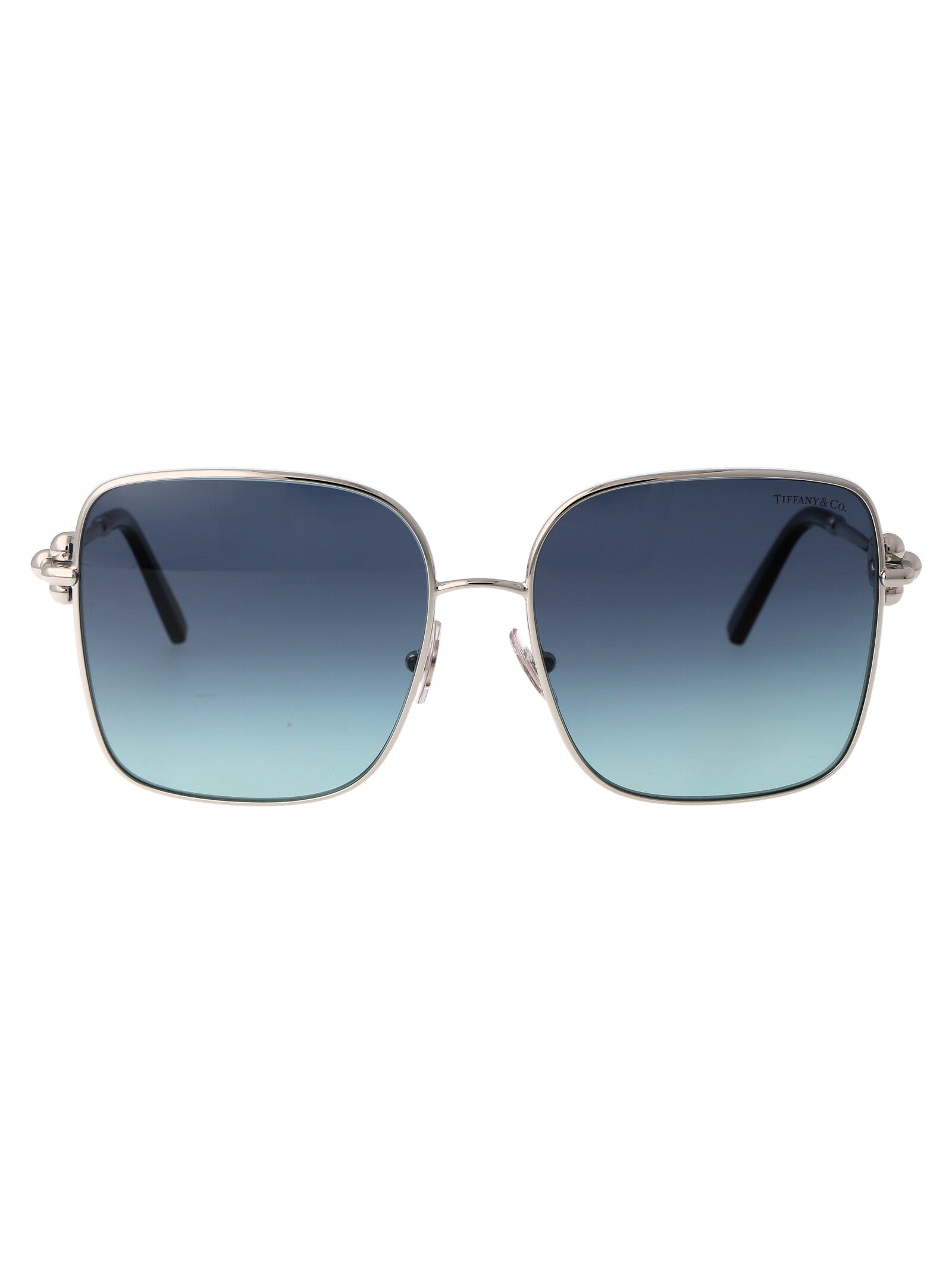SILVER METAL SUNGLASSES TIFFANY & CO SILVER 58
