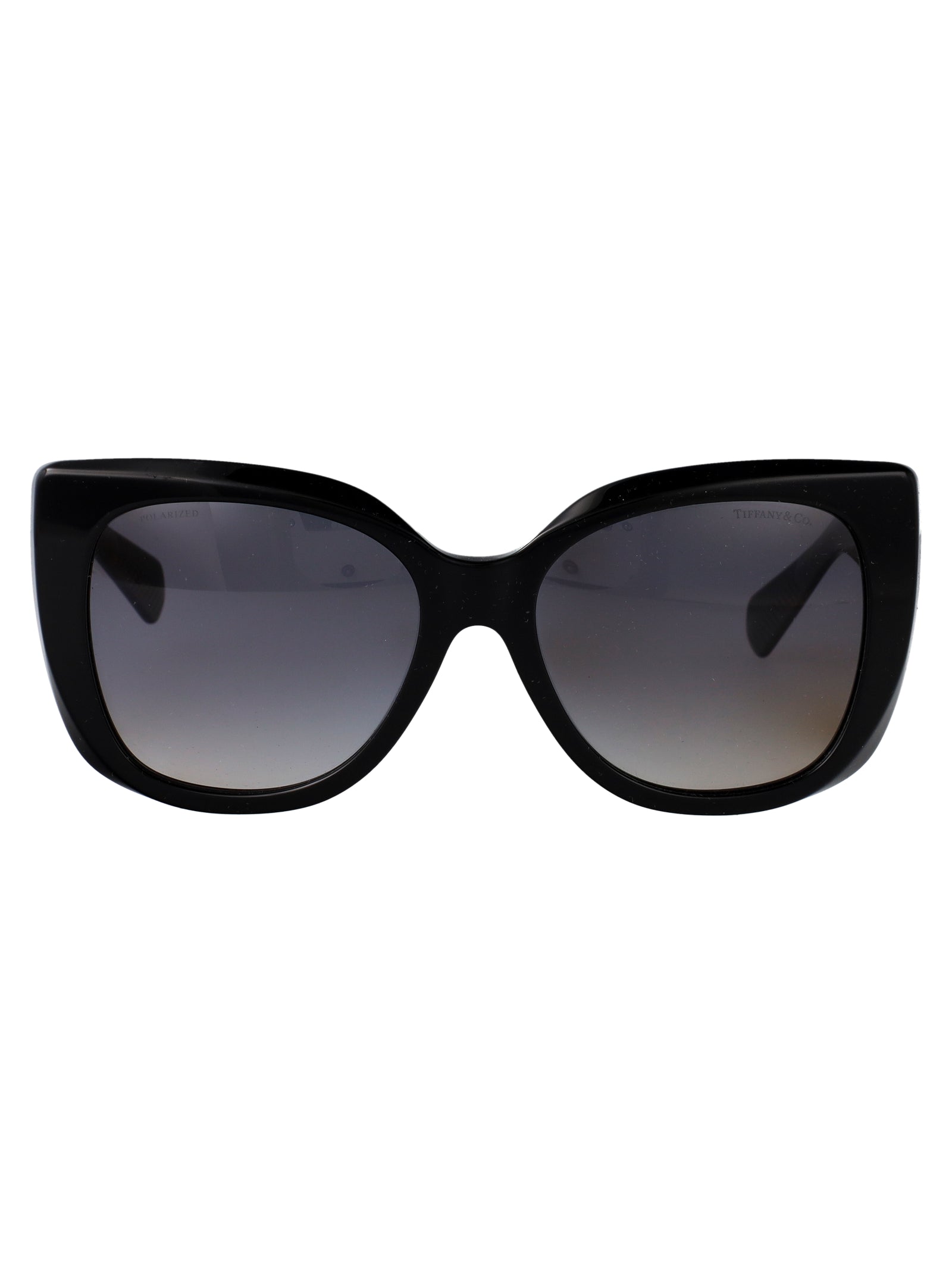 BLACK ACETATE SUNGLASSES TIFFANY & CO BLACK 55