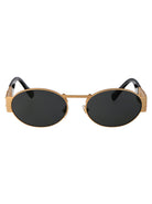 MATTE GOLD STEEL SUNGLASSES Versace MATTE GOLD 56