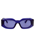 PURPLE TRANSPARENT NYLON SUNGLASSES Versace PURPLE TRANSPARENT 54