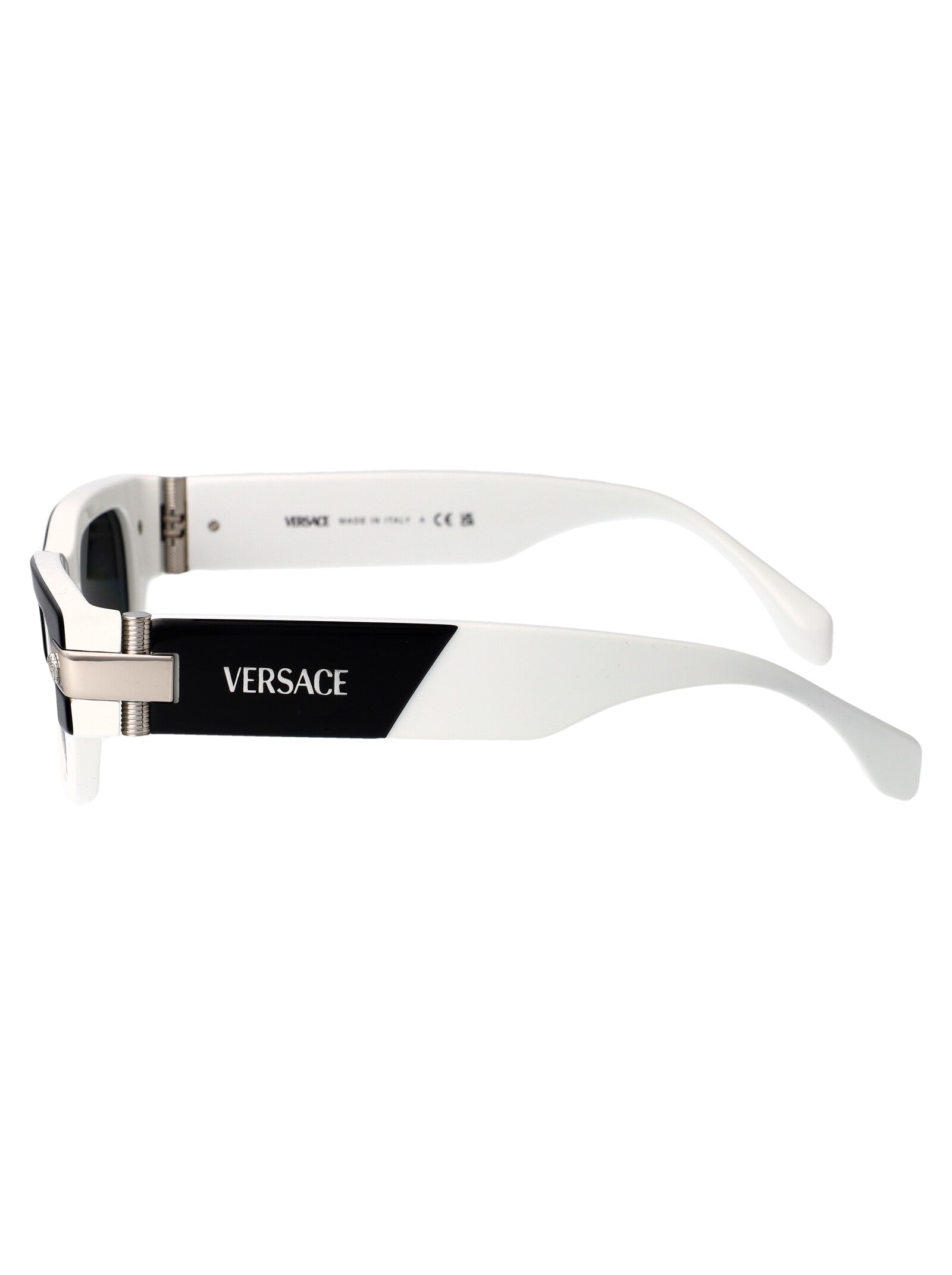 TOP BLACK/WHITE ACETATE SUNGLASSES Versace
