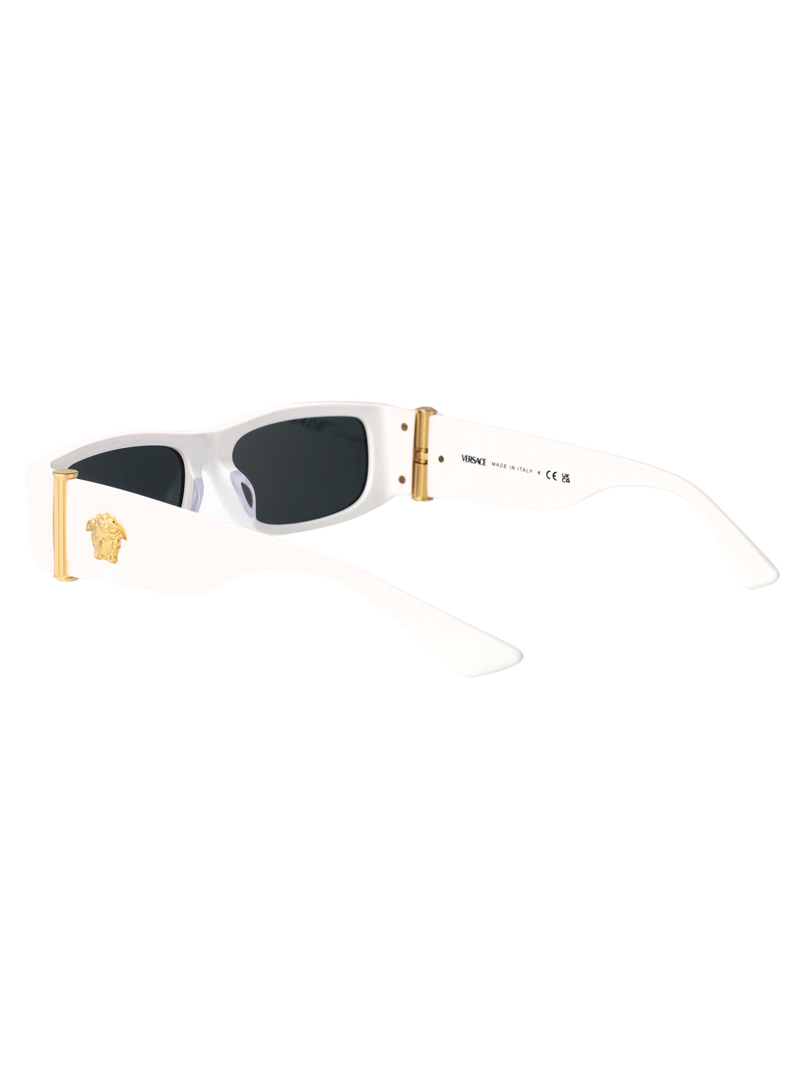 WHITE ACETATE SUNGLASSES Versace