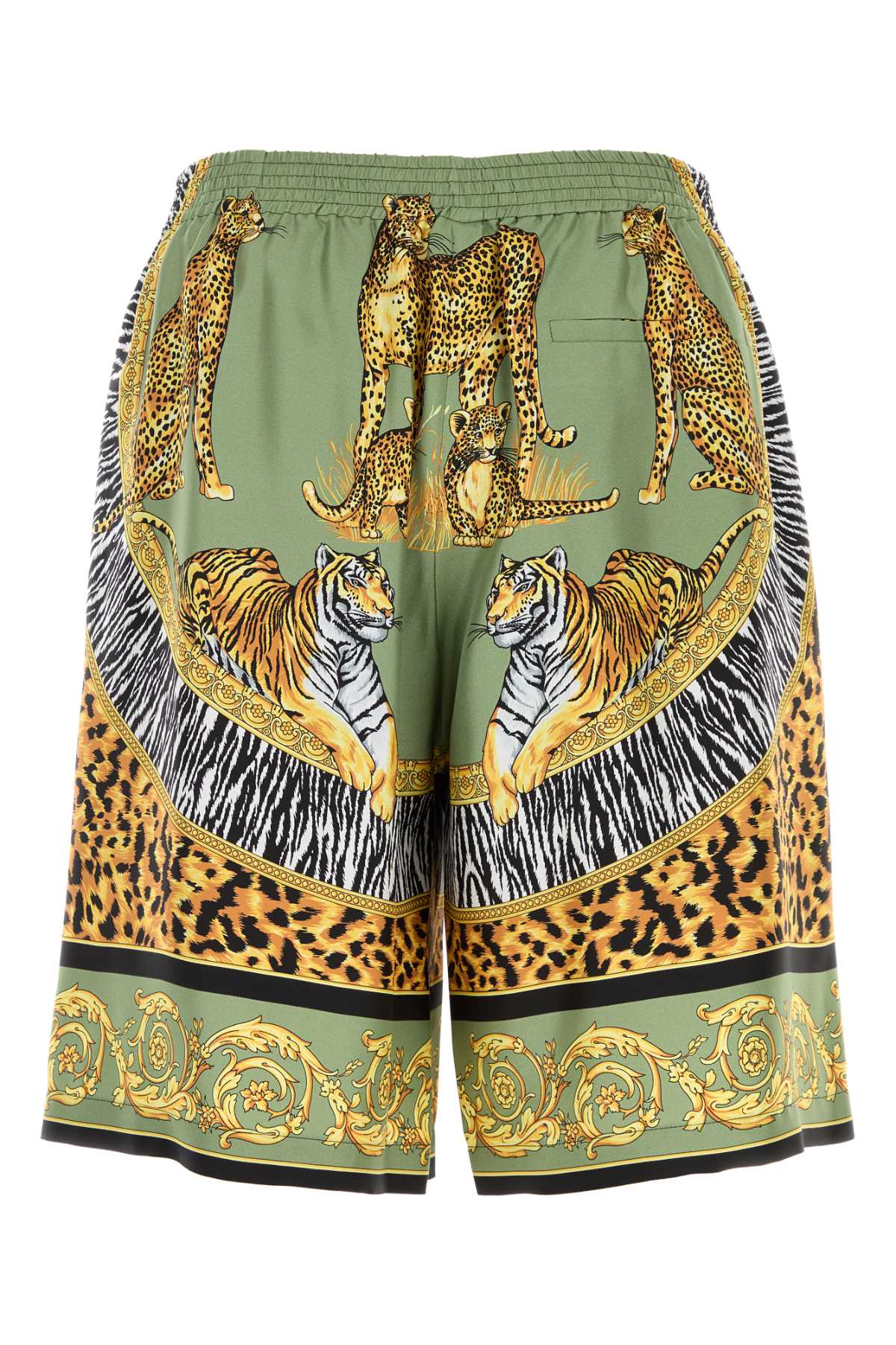 PRINTED SILK BERMUDA SHORTS Versace PRINTED 52