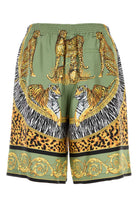 PRINTED SILK BERMUDA SHORTS Versace PRINTED 52