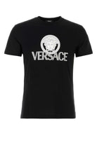 BLACK COTTON T-SHIRT Versace BLACK 5XL