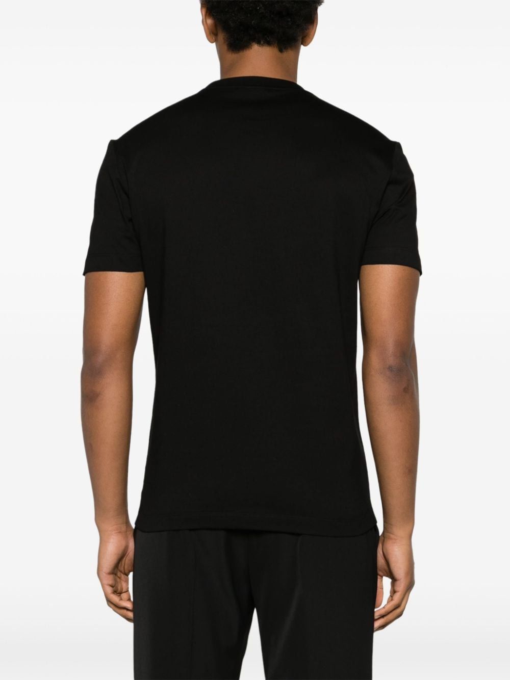 BLACK COTTON T-SHIRT Versace