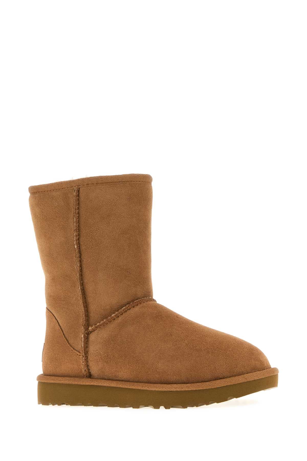 CAMEL SUEDE CLASSIC SHORT II ANKLE BOOTS Ugg