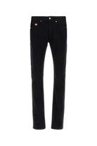 BLACK STRETCH DENIM JEANS Versace BLACK 35