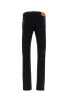 BLACK STRETCH DENIM JEANS Versace