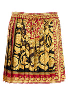 BAROCCO PLEATED MINI SKIRT Versace PARADE BAROCCO RED 40