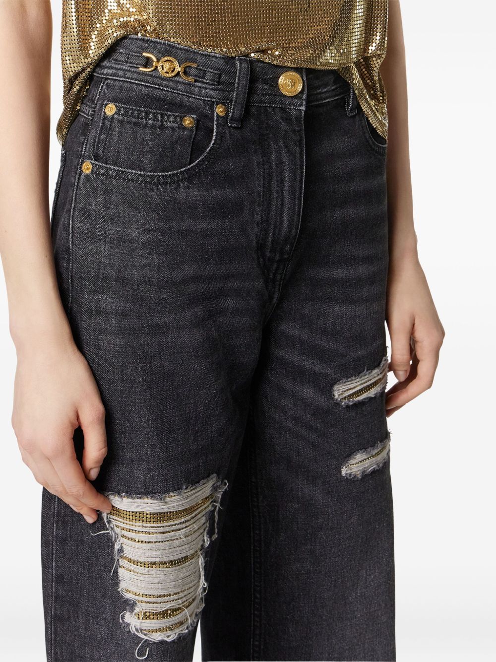 DENIM COTTON JEANS Versace