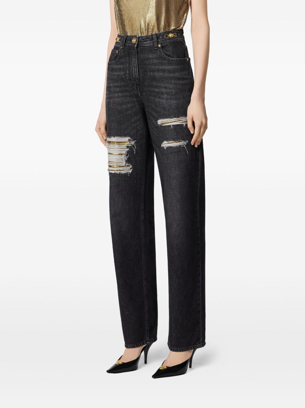 DENIM COTTON JEANS Versace