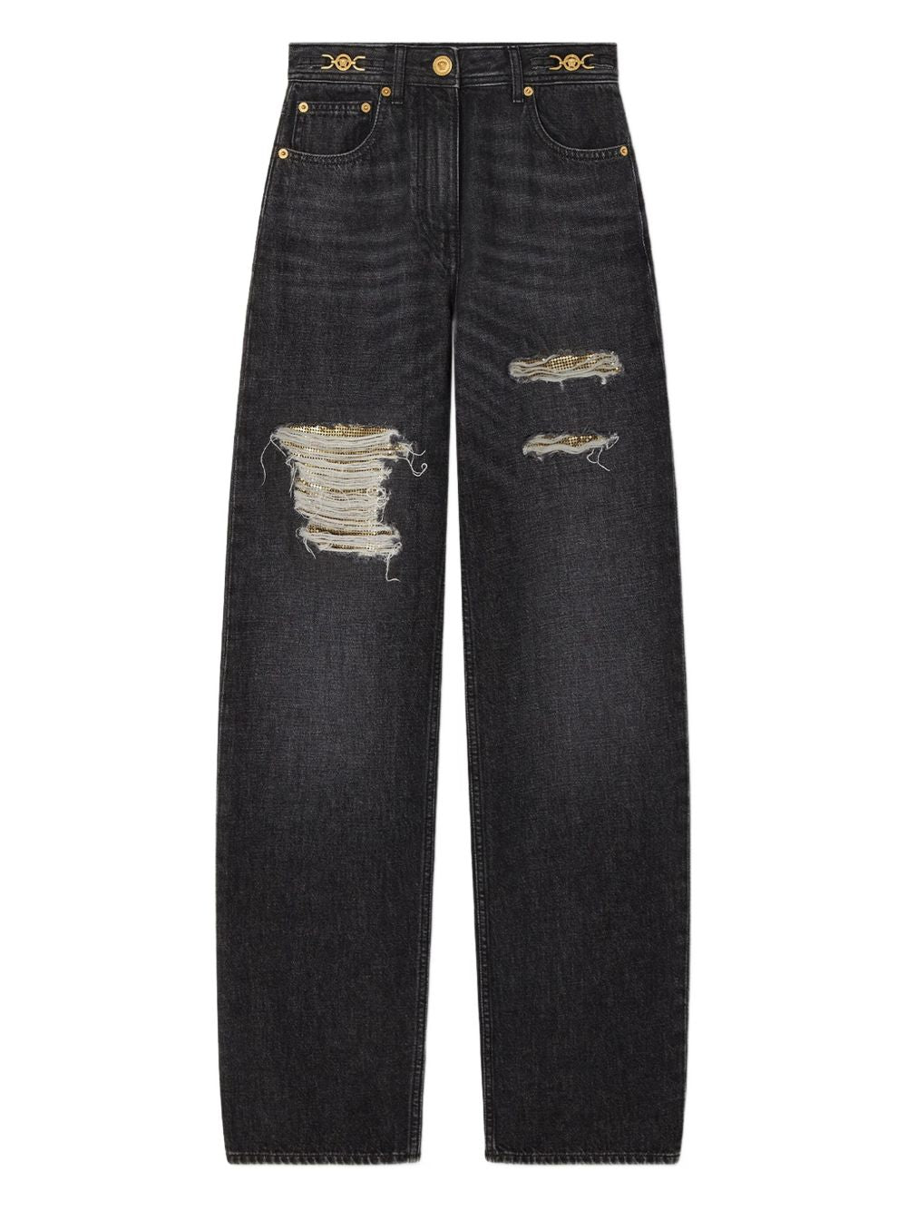 DENIM COTTON JEANS Versace BLACK 25