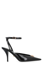 LEATHER SLINGBACK PUMPS Versace black 39