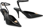 LEATHER SLINGBACK PUMPS Versace