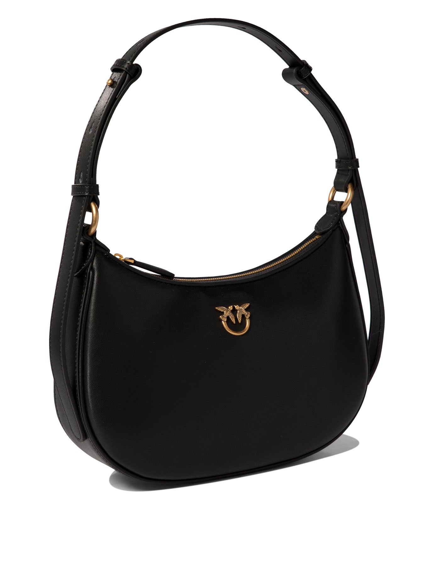 BLACK LEATHER BAG Pinko