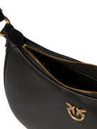 BLACK LEATHER BAG Pinko