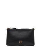 BLACK LEATHER CROSSBODY BAG Pinko BLACK U