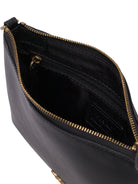 BLACK LEATHER CROSSBODY BAG Pinko