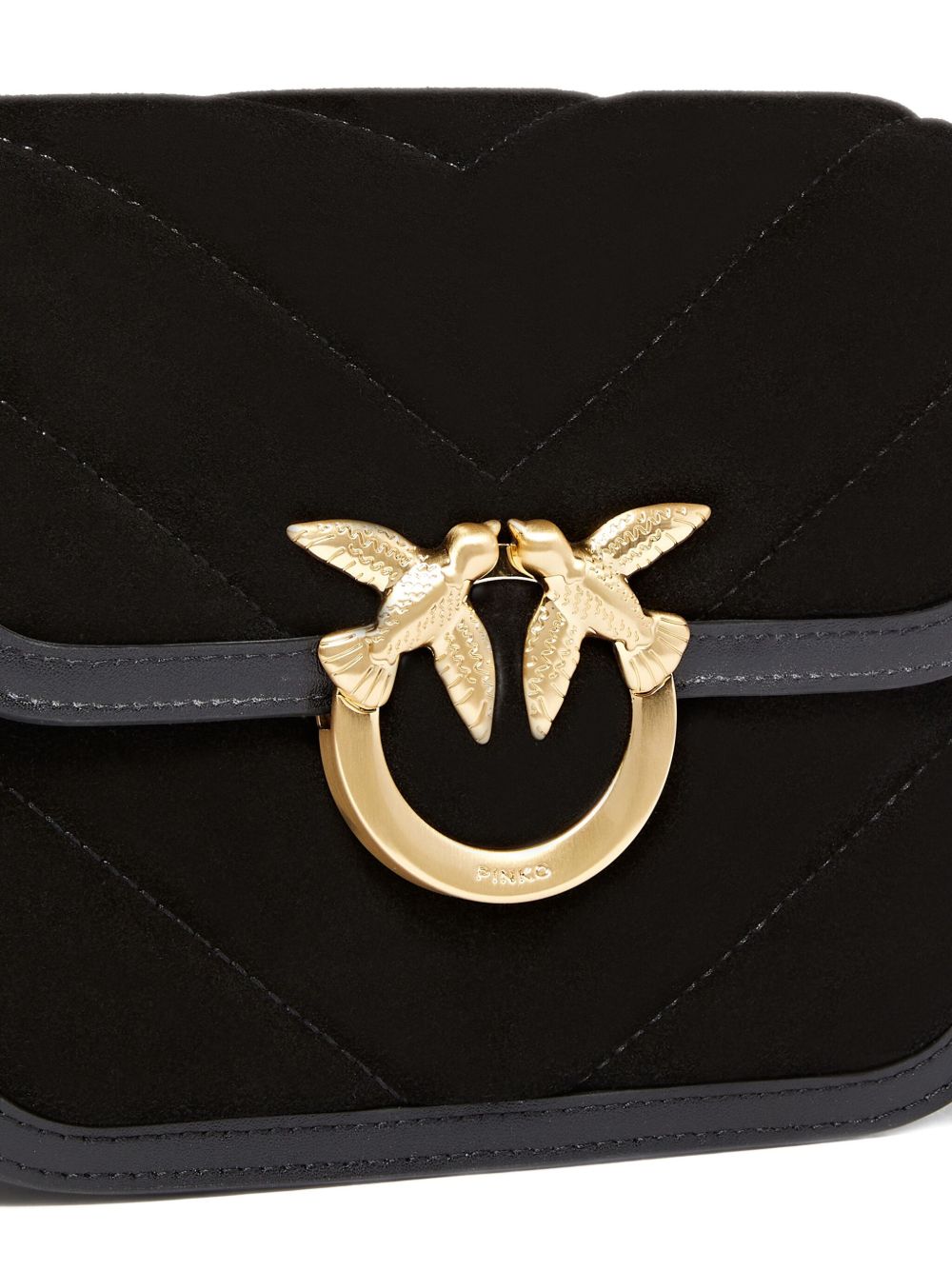 BLACK LEATHER BAGS Pinko