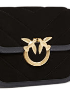 BLACK LEATHER BAGS Pinko