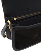 BLACK LEATHER BAGS Pinko