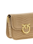 BEIGE LEATHER BAGS Pinko