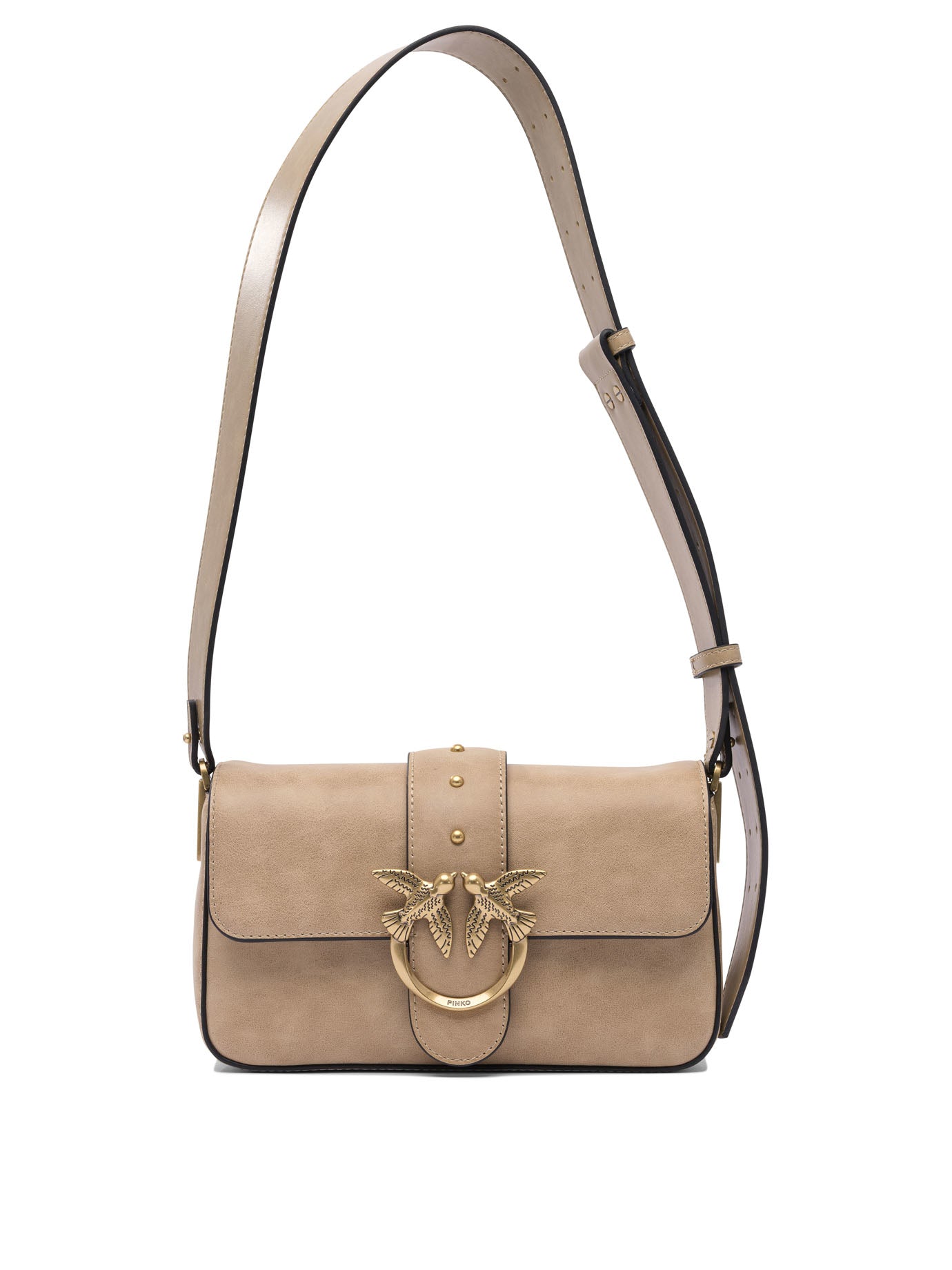 LEATHER BEIGE CROSSBODY BAG Pinko BEIGE UNI