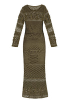 OPENWORK-KNIT LONG DRESS Pinko