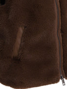 BROWN POLYESTER JACKET Pinko