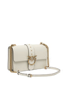 WHITE LEATHER CROSSBODY BAG Pinko