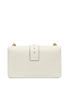WHITE LEATHER CROSSBODY BAG Pinko