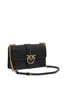BLACK LEATHER CROSSBODY BAG Pinko