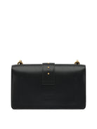 BLACK LEATHER CROSSBODY BAG Pinko