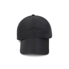 Black Saint Laurent baseball cap in technical fabric, side angle