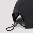 Black Saint Laurent baseball cap with adjustable back closure, rear view