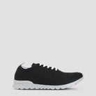 Black Kiton knit low-top sneakers, side view